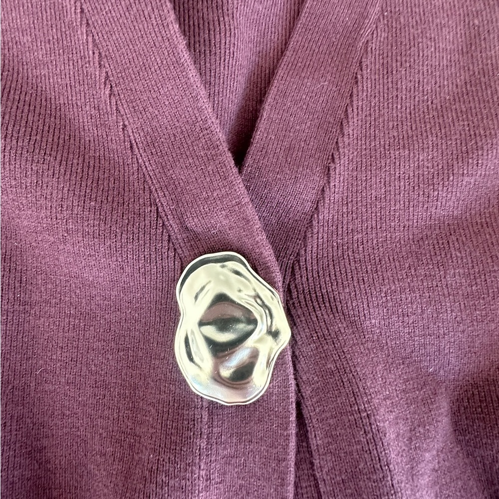 Elegant Brown Cardigan Sweater - Picture 2 of 5